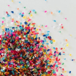 Edible decoration / colorful sugar crystal mix / few ingredients / sugar sprinkles / baking decoration / muffin cupcake decoration / sprinkle mix / birthday