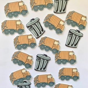 Decoration / muffin garbage disposal decoration / garbage truck topper / garbage disposal topper / garbage truck topper / birthday cake / birthday cake decoration