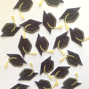 Toppers commestibili per cupcake/muffin/decorazioni per torte, esame di diploma di scuola superiore, esame medico, 18 pezzi fustellati in carta commestibile o fondente.