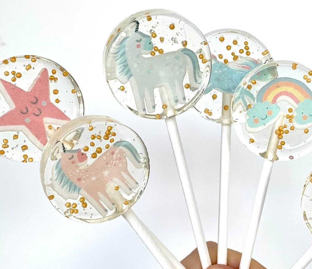 Einhorn Torten Deko Set - 20 Teile Mit Folienballon Für Geburtstagskuchen - Kinder Party Dekoration