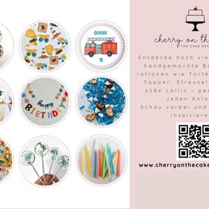 Edible decorations / Police-themed sugar sprinkles / Cake decorations / Cupcake decorations / Police cake / Birthday cake image 5