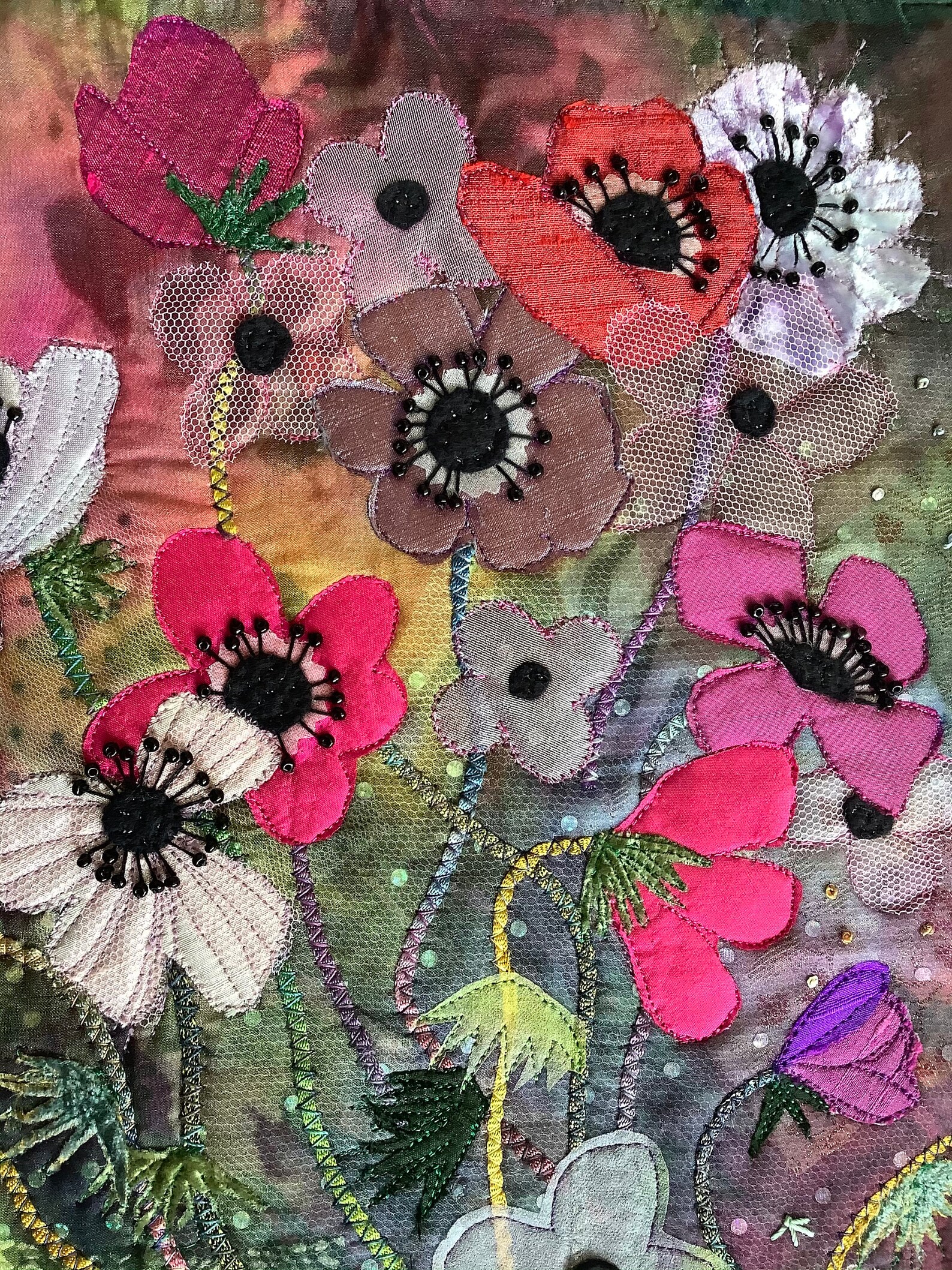 Original Textile Art Wall Hanging Etsy