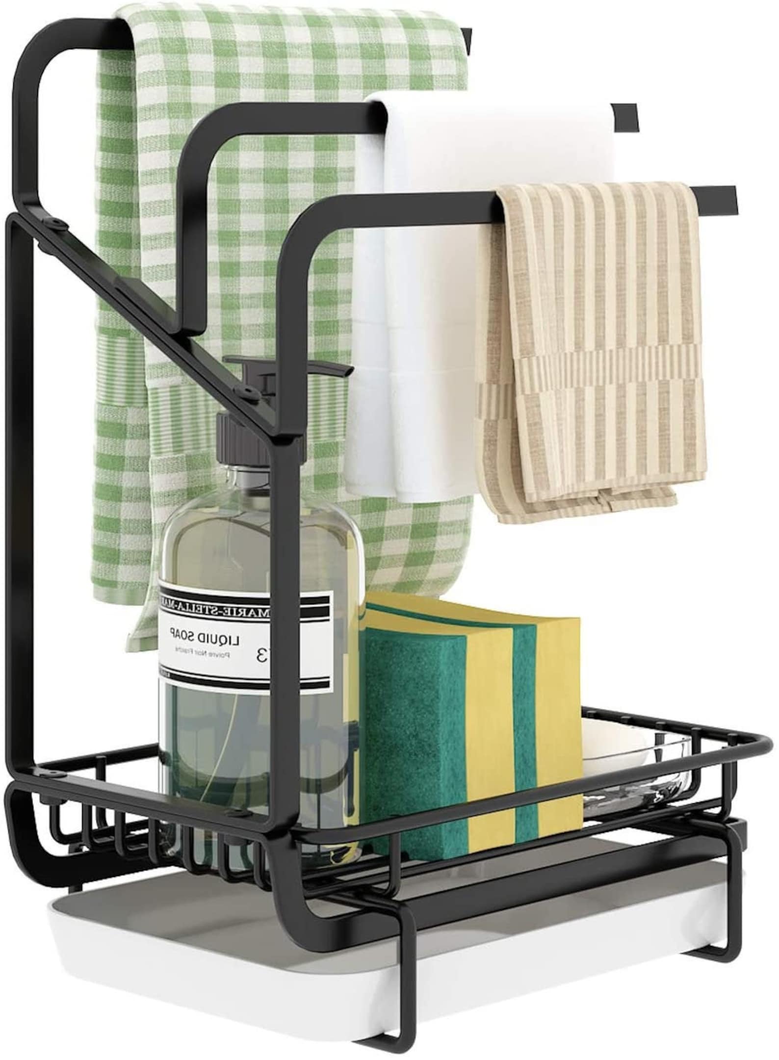 Kitchen Sponge Holder Dishcloth Rack Kitchen Organizer Etsy