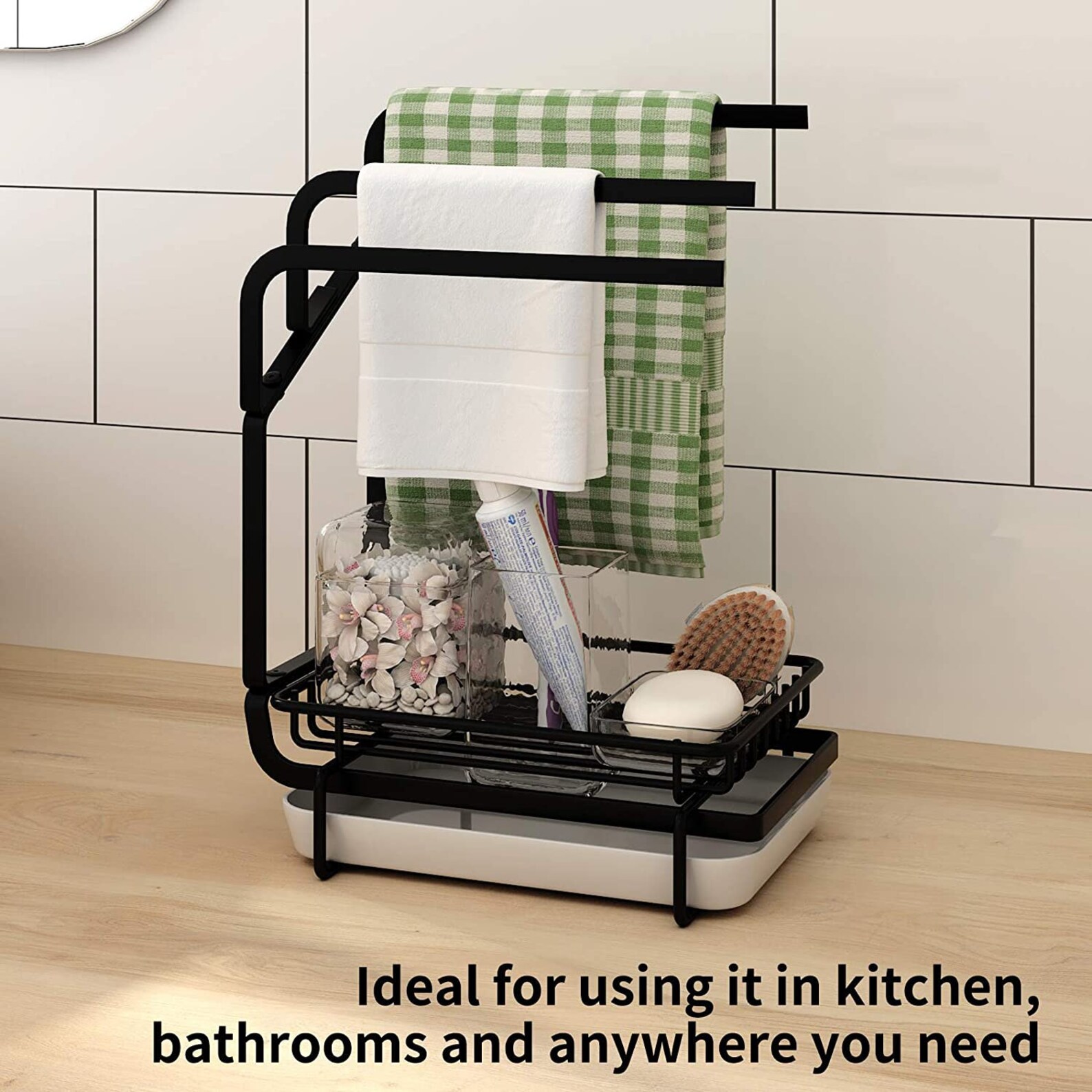 Kitchen Sponge Holder Dishcloth Rack Kitchen Organizer Etsy