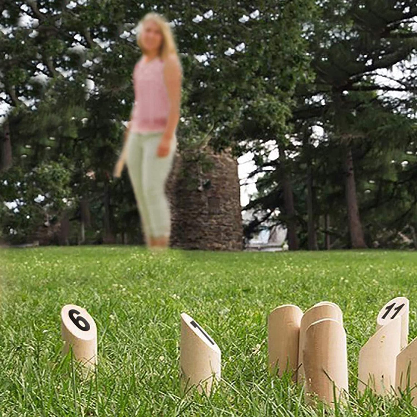 Wooden Throwing Game Set Outdoor Yard Game for All Ages Easy Etsy