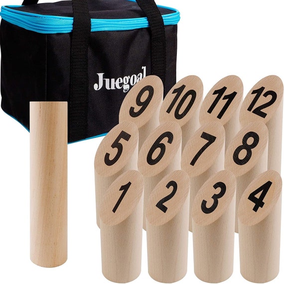 Wooden Throwing Game Set Outdoor Yard Game for All Ages Easy Etsy