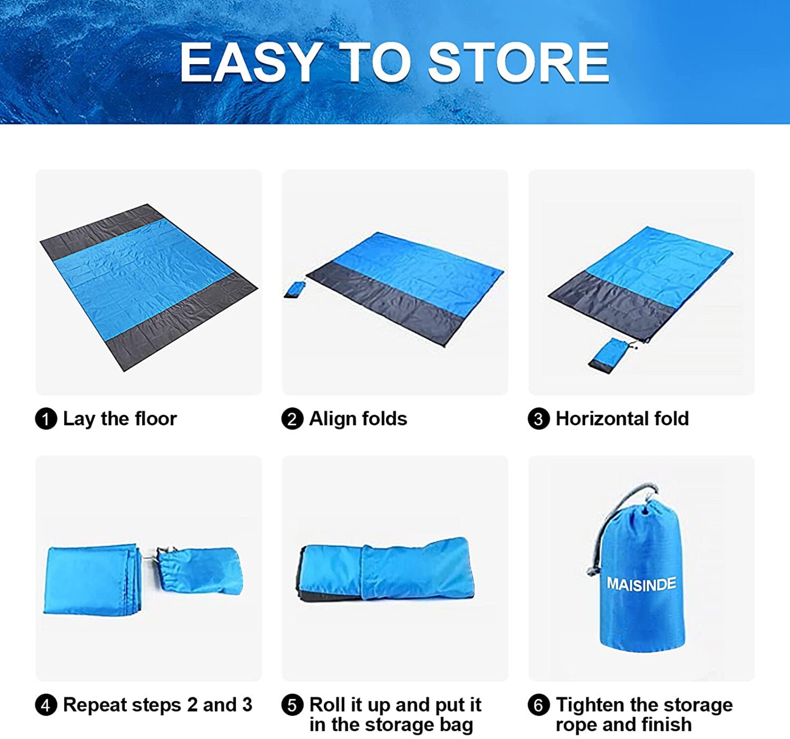 Beach Blanket Waterproof Sand Proof Outdoor Mat Portable Etsy