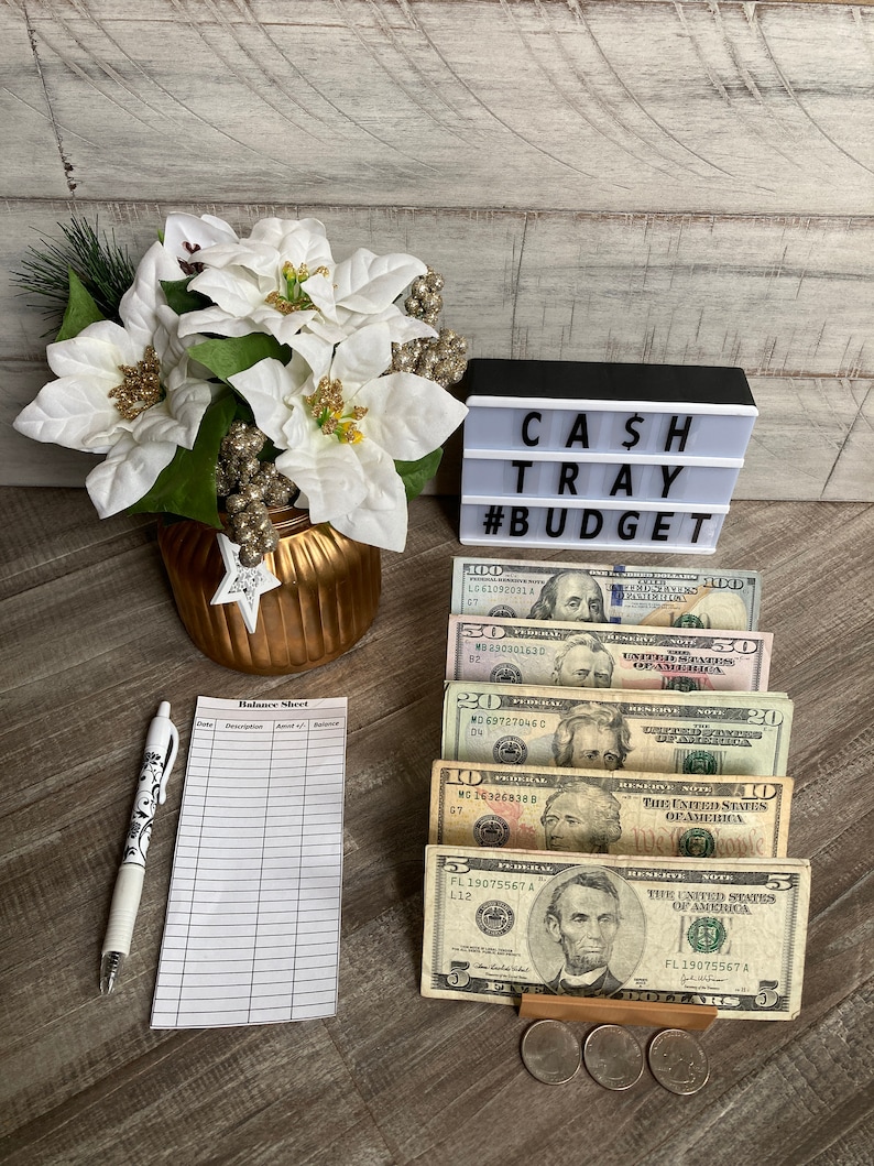 Kontantfyllningsbricka 5-sektioner Finansiell planering Baby Steps Dave Ramsey bild 5