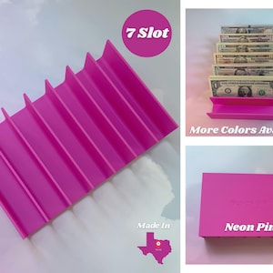 Cash Tray for Cash Envelope System Monthly Budget System 7 Slot Tray