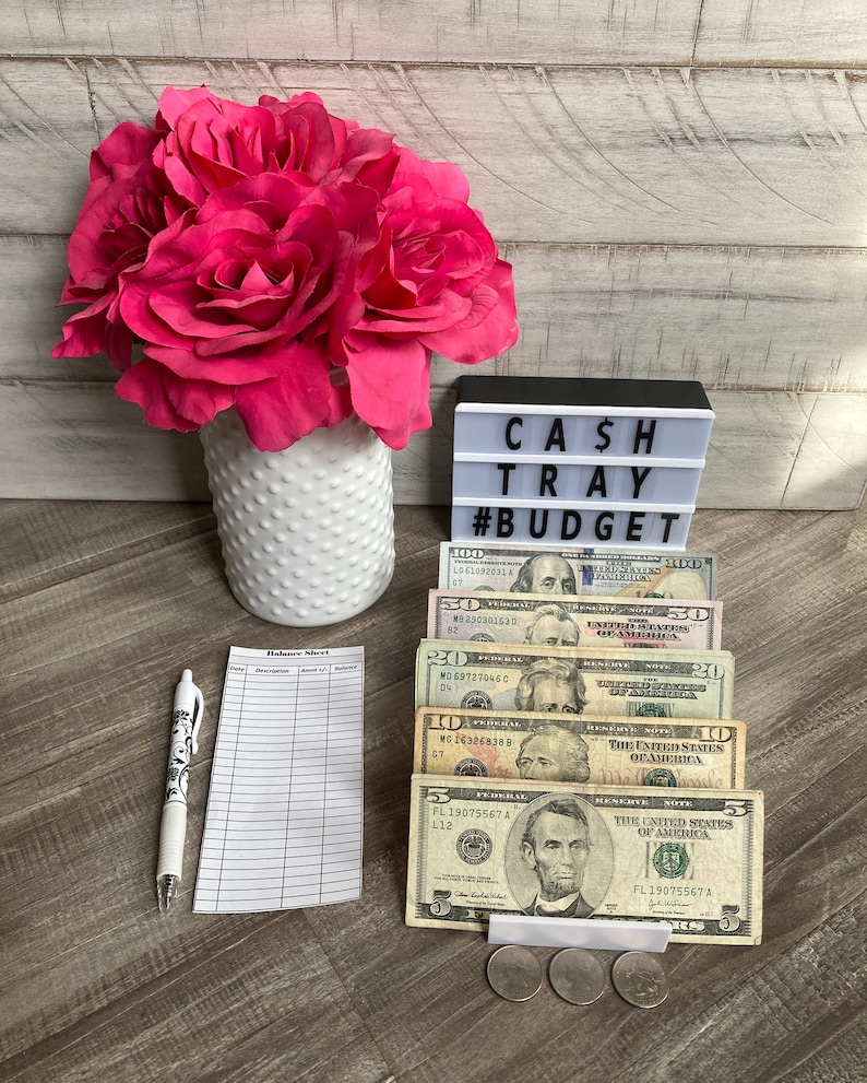 Kontantfyllningsbricka 5-sektioner Finansiell planering Baby Steps Dave Ramsey bild 7