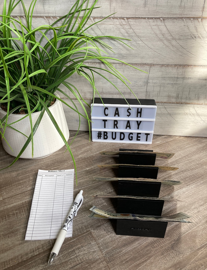 Kontantfyllningsbricka 5-sektioner Finansiell planering Baby Steps Dave Ramsey bild 4