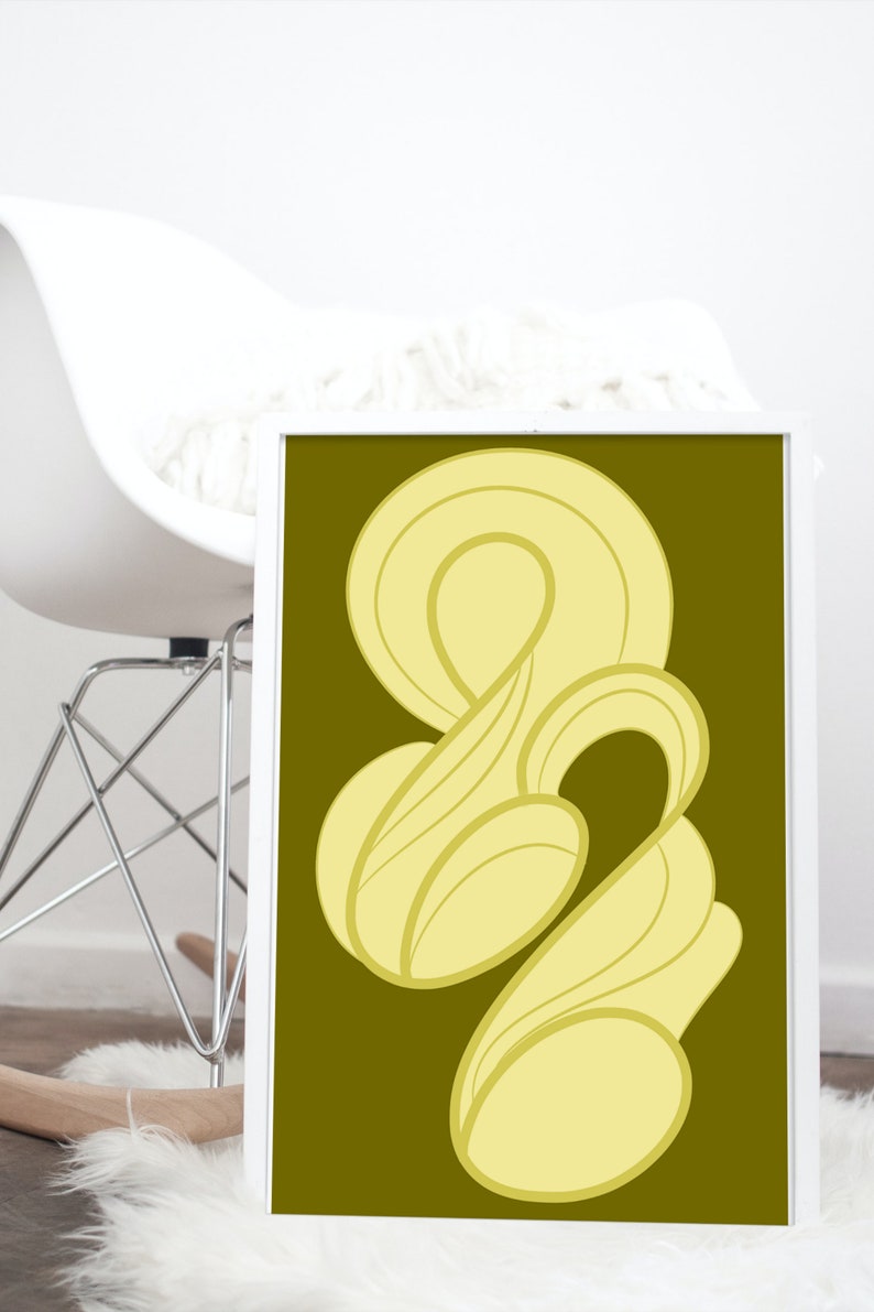 Abstract Music Note Printable Wall Art Abstract Wall Decor Etsy