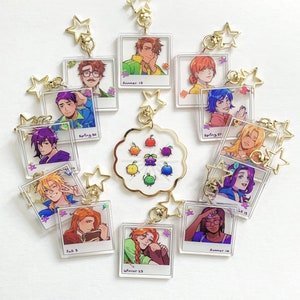 STARDEW VALLEY acrylic polaroid style charms | romance-able bachelor/bachelorette/krobus 2 inch charms