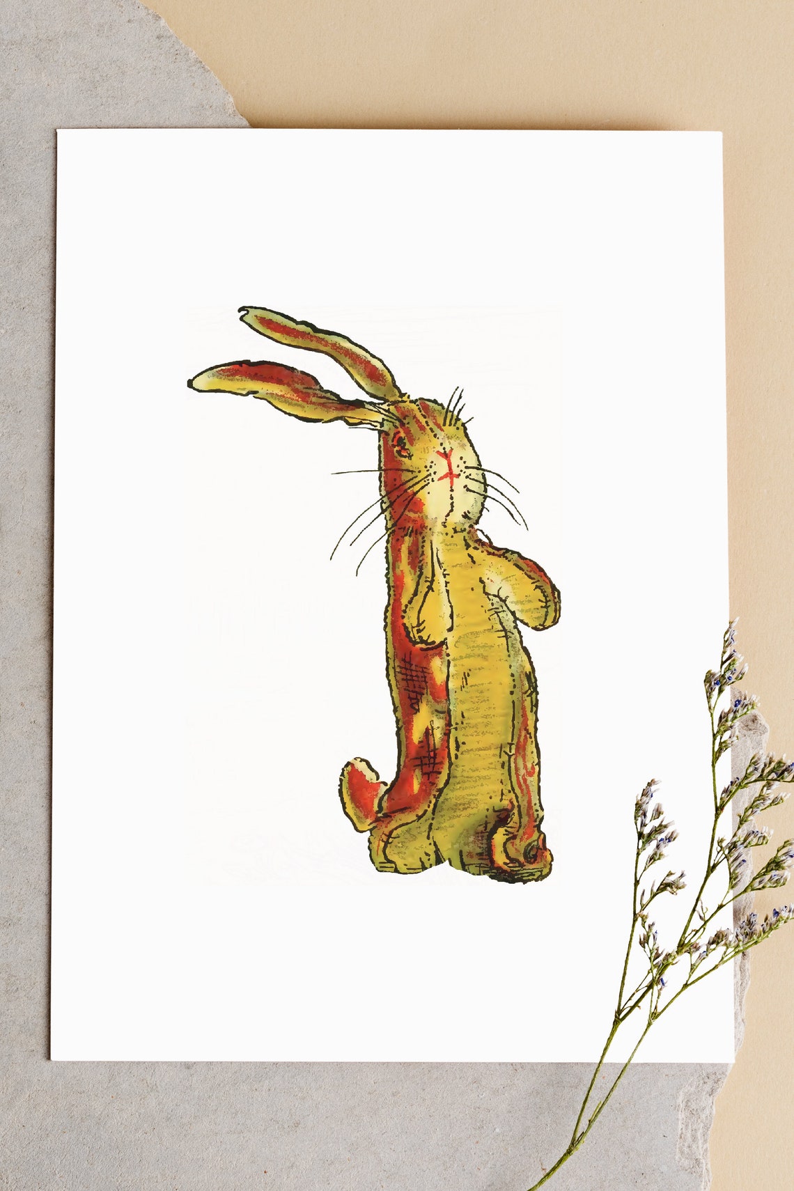 Velveteen Rabbit Illustration Image File PNG Clip Art | Etsy
