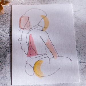 Hand-illustrated postcard - Girlpower Set // Glitter Sparkle