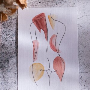 Hand-illustrated postcard Girlpower // Glitter Sparkle