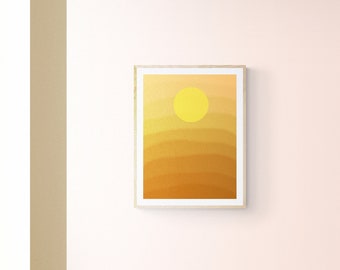 Boho Wall Art, Boho Decor Print, Boho Print, Wall Decor Boho, Boho Nature Wall Art, Boho Wall Art Single Print, Boho Sun Print