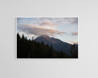 Mountain Wall Art Home Decor, Mountain Poster, Mountain Print, Landscape Photography, Mountain Sunset Wall Art Printable, Nature Photo Print