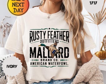 Comfort Colors Retro Mallard Duck Shirt, Duck Hunter Tee, Nature Lover Gift, Hunting Season