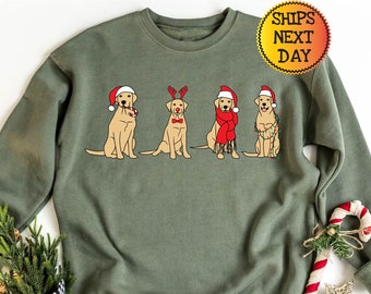 Christmas Dogs Sweatshirt, Santa's Dog Hoodie, Dog Lover Sweatshirt, Happy New Year Hoodie, Xmas Animal Sweatshirt, Christmas Dogs Shirt