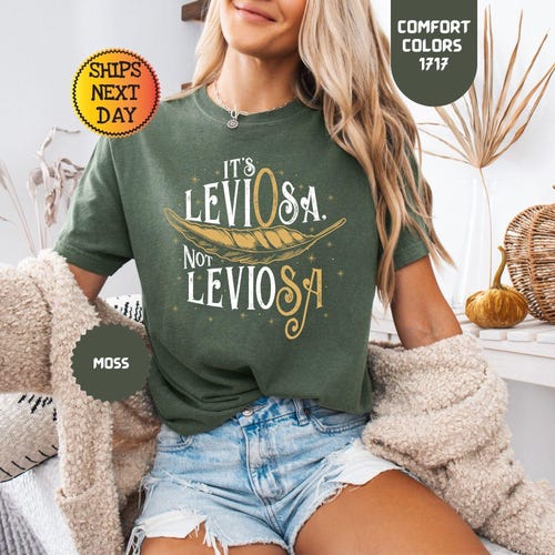 Comfort Colors 'Leviosa' Magic Wand Shirt - Halloween Witch Tee