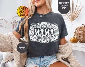Maglietta Comfort Colors Western Mama: maglietta da cowboy/rodeo alla moda