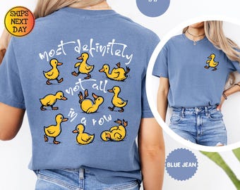 Camiseta Comfort Colors Ducks: Divertida camiseta retro con gráficos