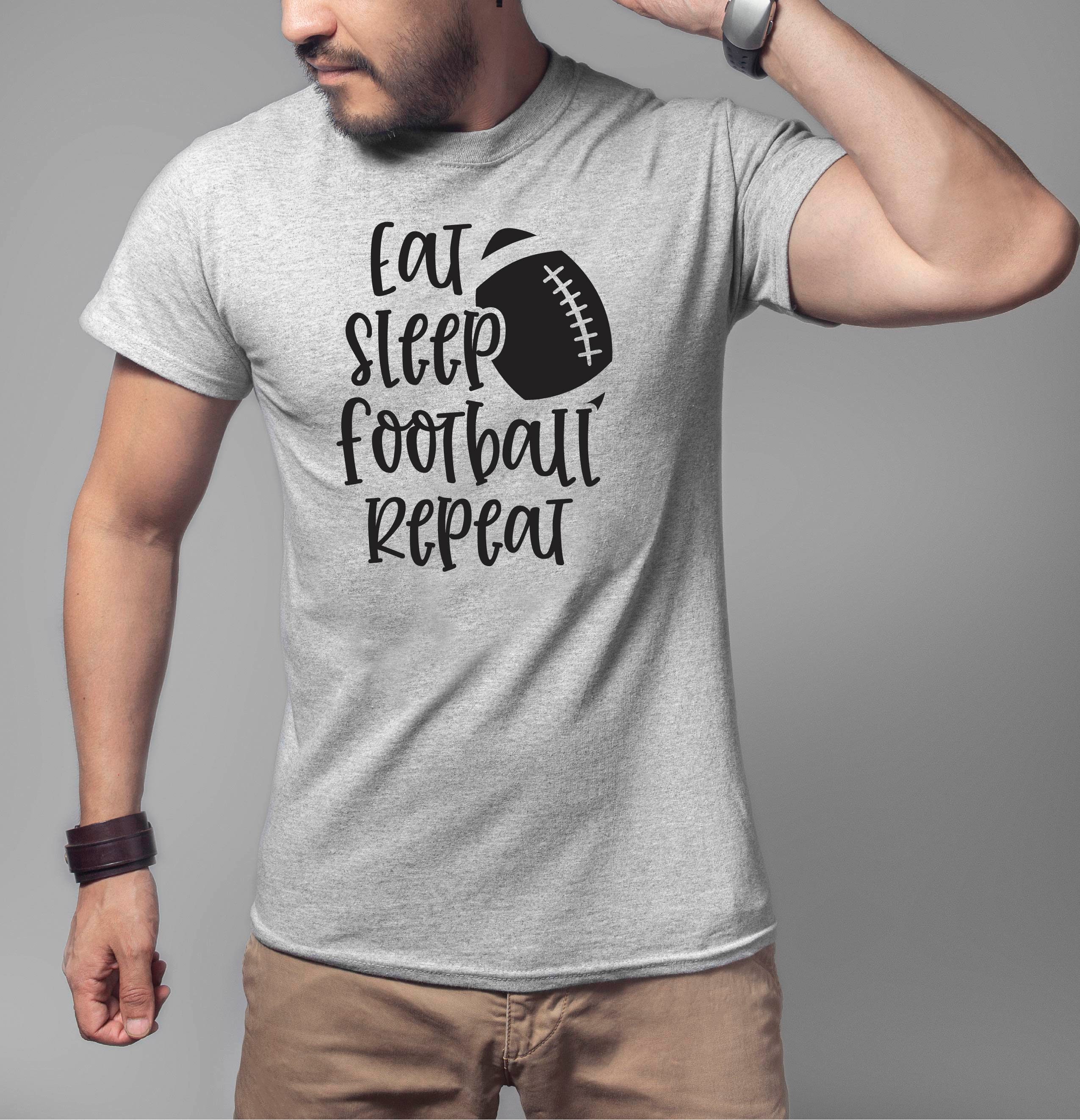 Eat Sleep Football Repeat Football Shirt Football Season | Etsy