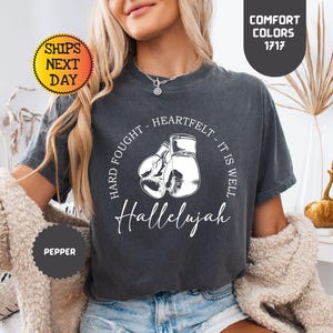 Comfort Colors Hallelujah Shirt: Retro Christian Gift Tee