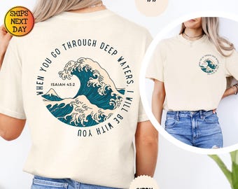 Comfort Colors Christian Shirt: Bible Verse Wave Design