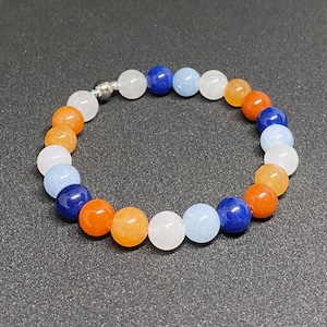 Aroace Pride Flag Beaded Gemstone Bracelet