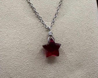 Small Rainbow Moonstone Faceted Star Gemstone Pendant Necklace - Etsy