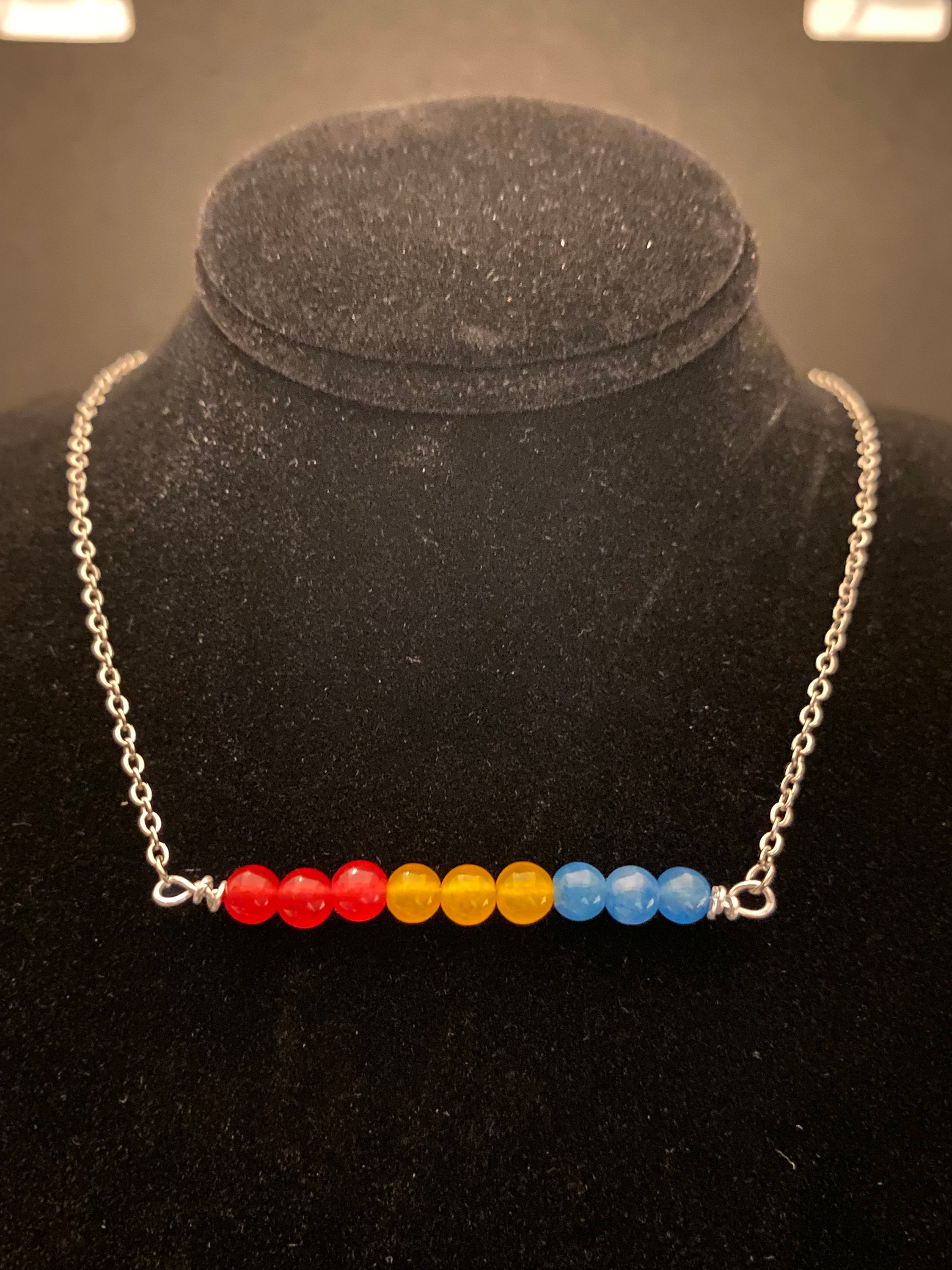 Pansexual Pride Flag Bar Necklace - Etsy