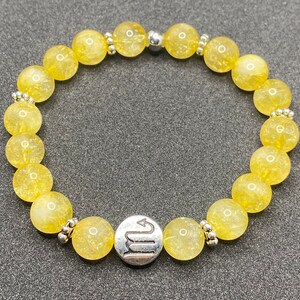 Scorpio Symbol Beaded Gemstone Bracelet