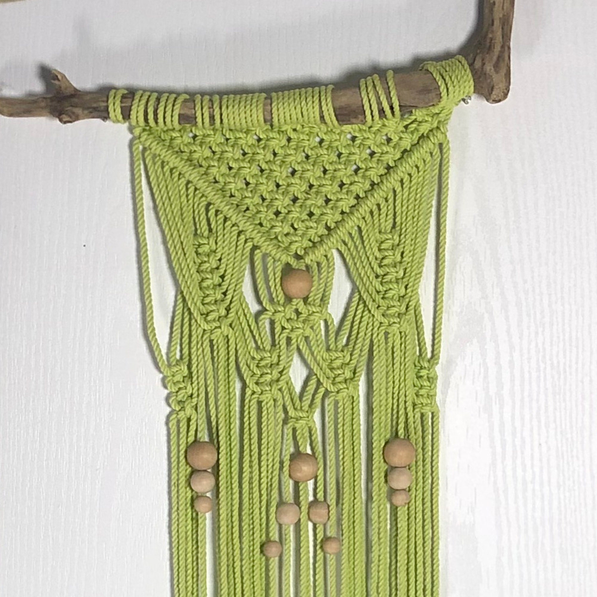 Macramé Vert Bois Flotté