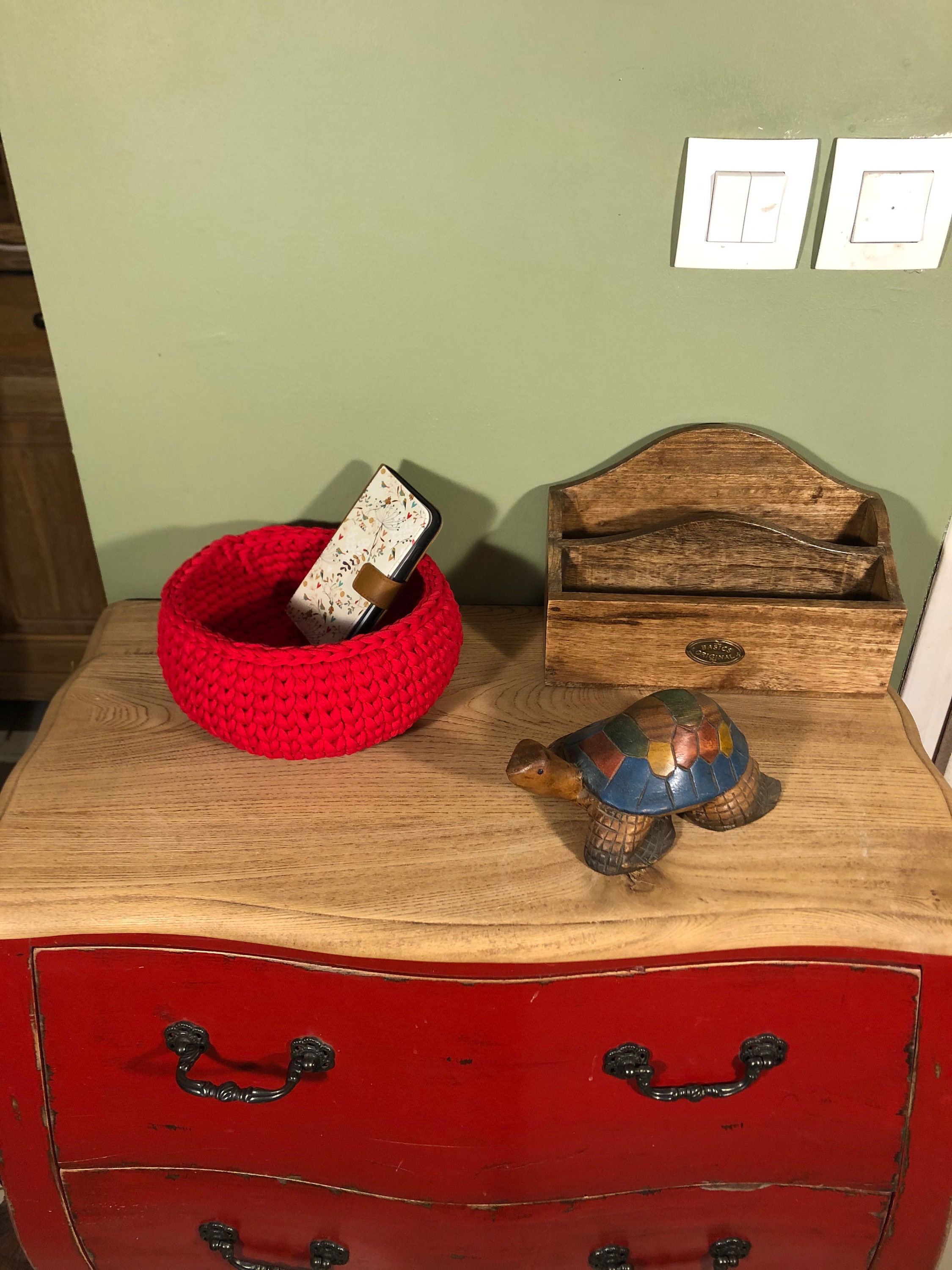 Corbeille Arwen L Rouge