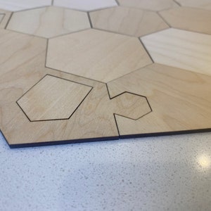 DIGITAL DOWNLOAD Blank SVG 2-6 Player Board Game for Laser Cut Engraved with Center Tiles and Removable Ports for Glowforge, laser cutters