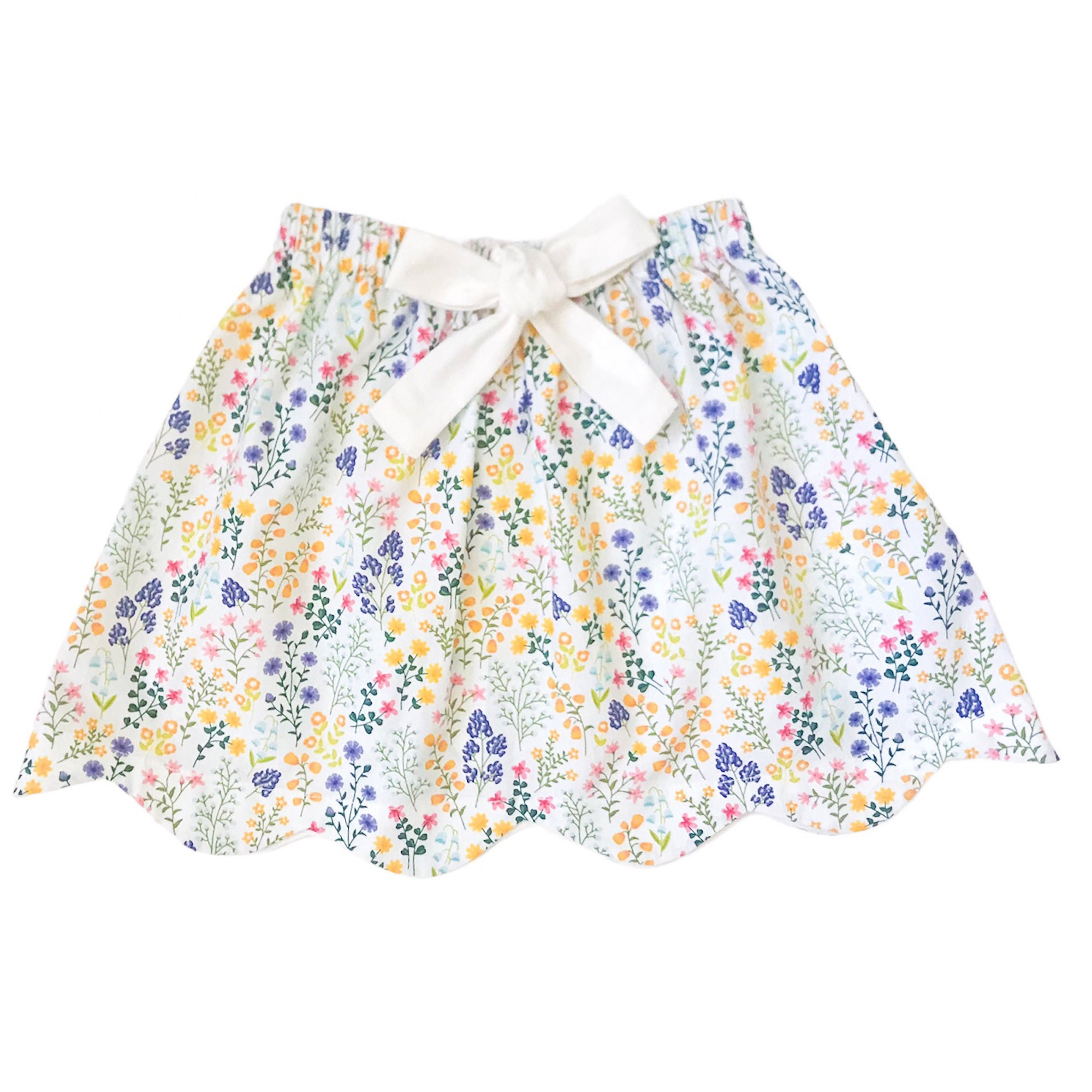 Girls Skirt, Toddler Skirt, Girls Floral Skirt, Floral Print, Cotton