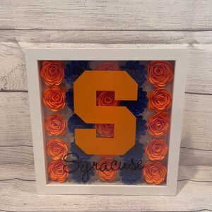 CUSTOM College Shadow Box- Can be made for any school "9x9 box size"