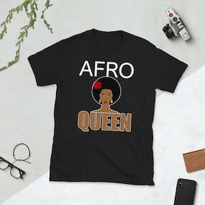 Afro Queen T-Shirt: Schwarzes Mädchen Magie Unisex T-Shirt