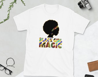 Camiseta unisex con estampado dashiki de melanina y orgullo negro de Afro Queen