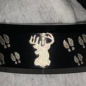 Buck with hoof imprint Inspired Titanium Ring size 9.