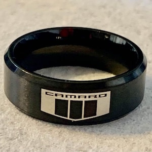 Inspired Size 15 Chevy Camaro 8MM Inspired Titanium ring