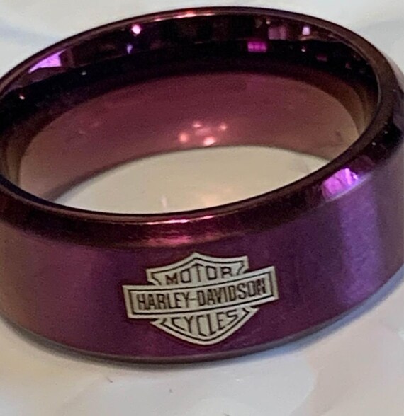 サイズ 9.5 パープル Live to Ride バイク用チタンリング - Etsy 日本