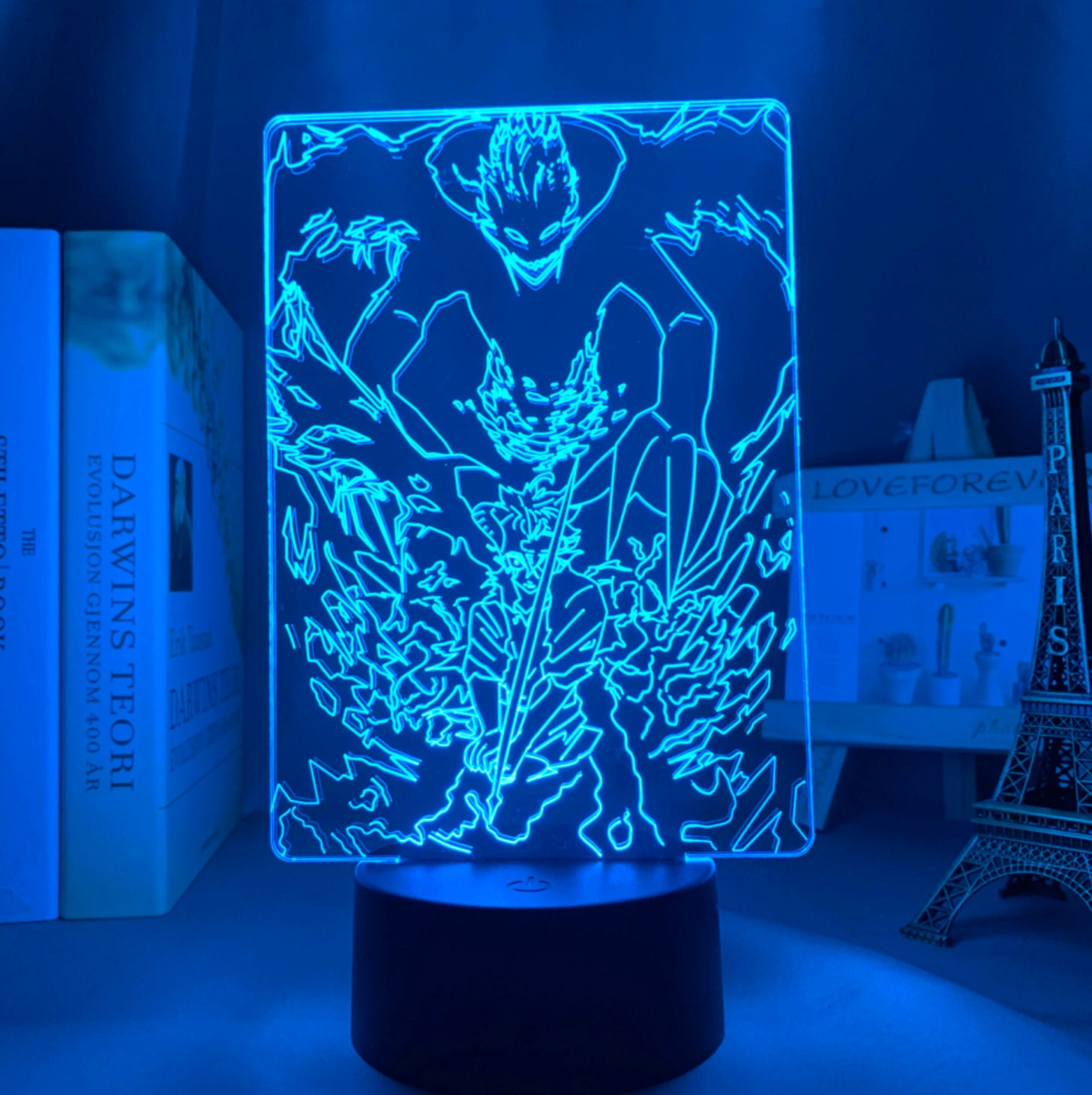 Asta Black Clover Led Lamp 3D Anime Night Light Gift Present | Etsy