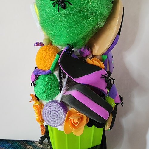 Extreme shops Frankin Treat Box, Halloween Decor, Centerpiece, fake food, faux sweets, photo brochures, party decor, fake dessert, fake candy