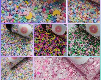 3 oz Handcrafted Faux Sprinkle Mixes, slime mixes, fake sprinkles, fake bakes,