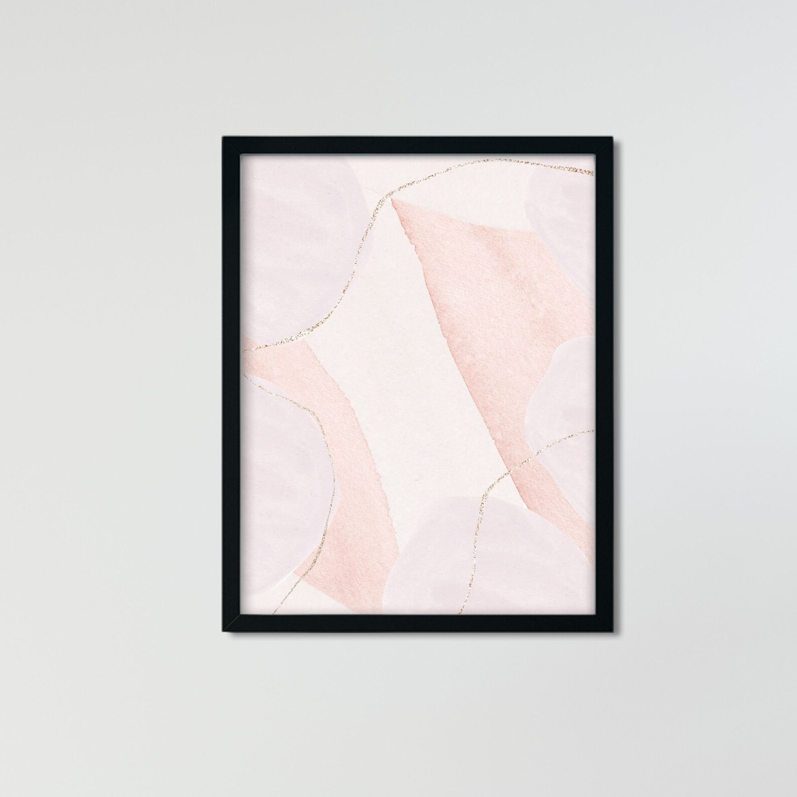 Pink Abstract Wall Art Entryway Wall Decor Affordable Wall Etsy