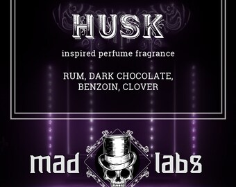 HUSK - Hazbin Hotel - rum, dark chocolate, benzoin, clover - roll on or spray fragrance or cuticle oil