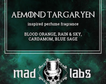 AEMOND TARGARYEN - blood orange, rain & sky, cardamom, blue sage - roll on or spray fragrance or cuticle oil